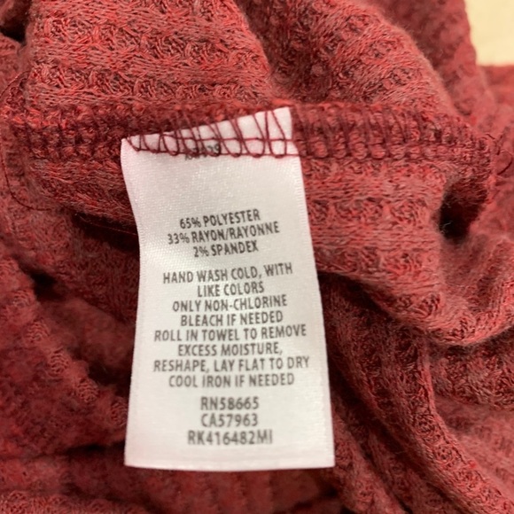 NWOT SUSINA Cowl Neck Long Sleeve Waffle Knit Dress - Picture 6 of 8